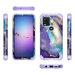 Rancase Compatible con Moto G Stylus 2021 5G tres capas_2