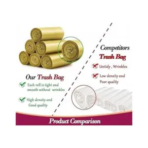 Bolsas de basura doradas de 4 galones180 bolsas de basura_5