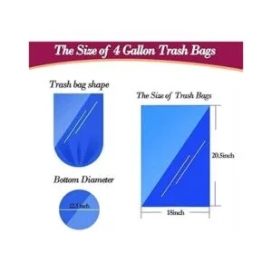 Bolsas de basura doradas de 4 galones180 bolsas de basura_2