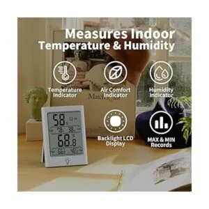 KJCOOSWI 2.7in Indoor Digital Thermometer Temperature_3