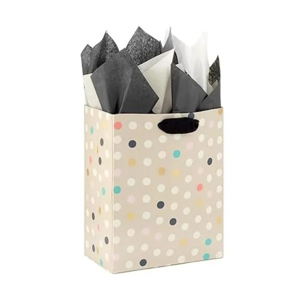 Hallmark Papel de seda a granel blanco negro y marfil_7