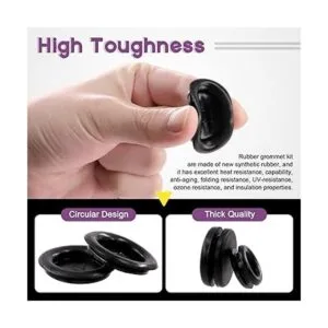 Swpeet Kit surtido de ojales de goma cerrados de 7_3