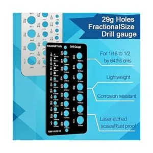 Calibre de broca fraccional calibre de tamaño de broca_2