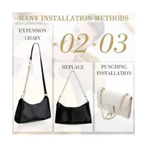 5 correas de cadena doradas para monedero 10 piezas de_4