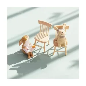 AUEAR Paquete de 5 1 12 sillas de mesa de comedor en_6