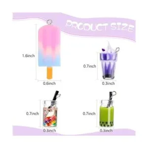 40 dijes de resina para taza de helado de leche té de_3