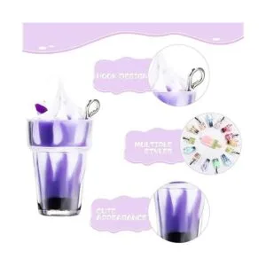 40 dijes de resina para taza de helado de leche té de_4