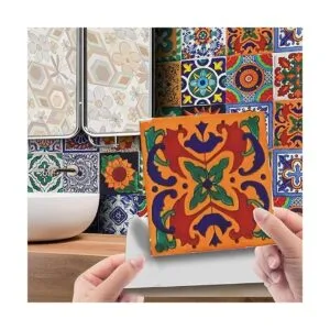 Cendray 24 pegatinas de azulejos para decoración de pared_5