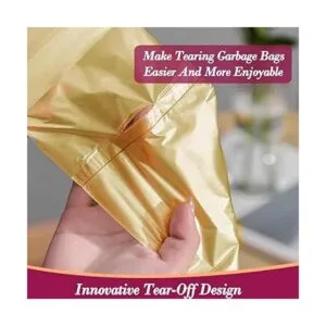 Bolsas de basura doradas de 4 galones180 bolsas de basura_3