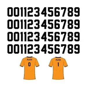 48 piezas de 5 pulgadas con números de transferencia de_1