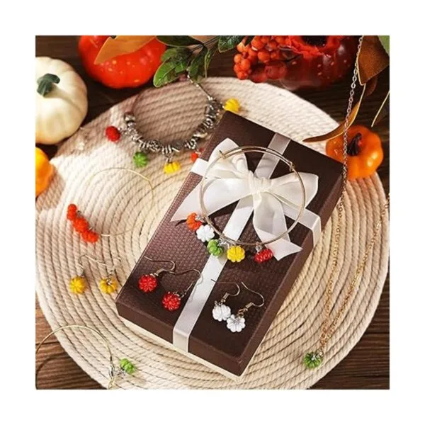 27 dijes de calabaza de Acción de Gracias colgante de_7