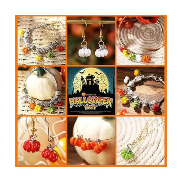 27 dijes de calabaza de Acción de Gracias colgante de_5