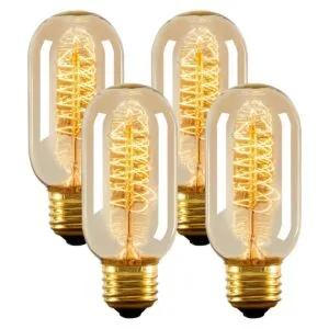 NUODIFAN Bombillas Edison paquete de 4 bombillas de_1
