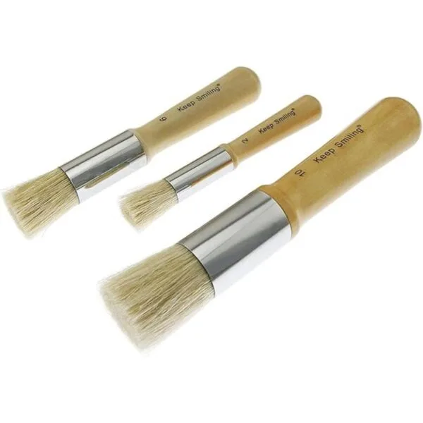 BLLNDX Pinceles de madera para plantilla de cerdo 3_4