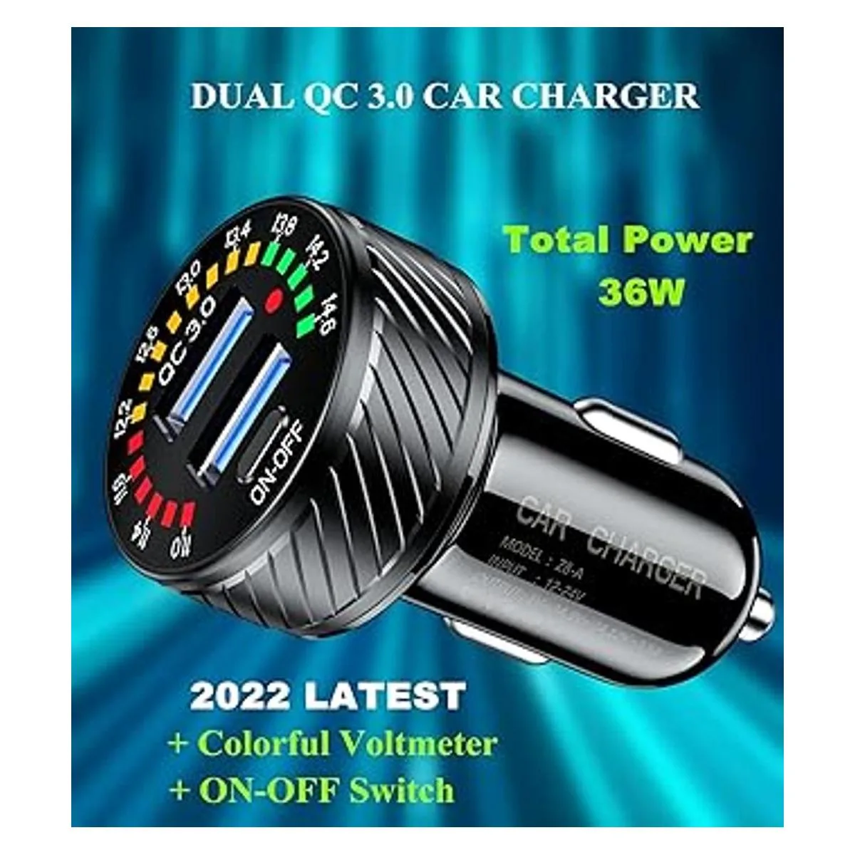 BARCOVAN Cargador de coche adaptador de cargador de coche_2