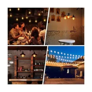 NUODIFAN Bombillas Edison paquete de 4 bombillas de_7