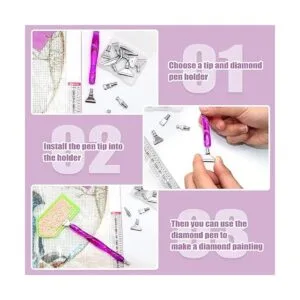 ZYNERY Kit de 30 bolígrafos de pintura de diamantes 13_3