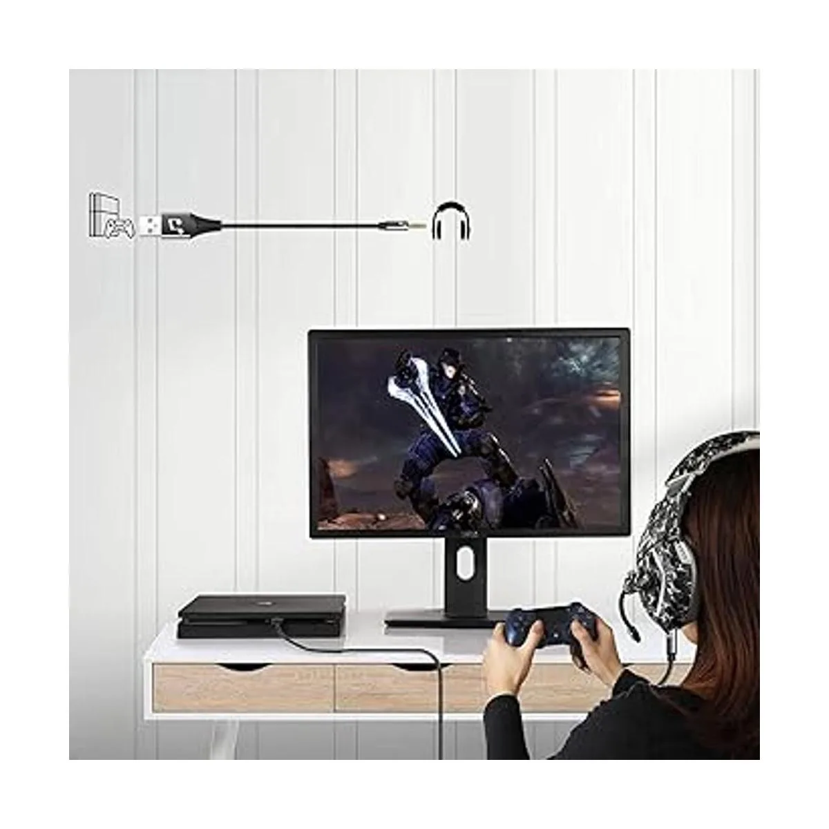 Adaptador de conector de audio TRS de 10 pies a 0.138 in_4