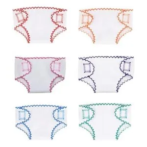 Toyvian 6 pañales para muñecas bolsa de pañales para_1