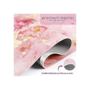 Loveon Alfombrilla de mouse grande de oro rosa bonita_5