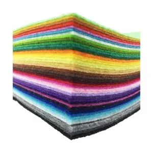 42 hojas de fieltro no tejido de colores surtidos para_1