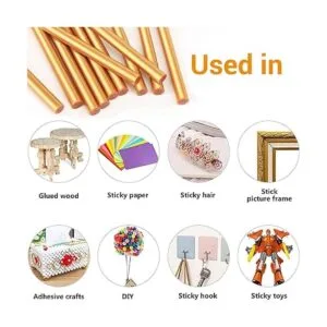 Gartful 120 barras de pegamento caliente doradas barras_4