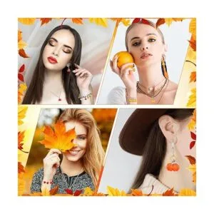 27 dijes de calabaza de Acción de Gracias colgante de_6