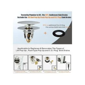 Artiwell Tapón universal de drenaje para lavabo de baño_2