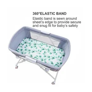 Juego de sábanas de moisés para bebé niño y niña sábana_5