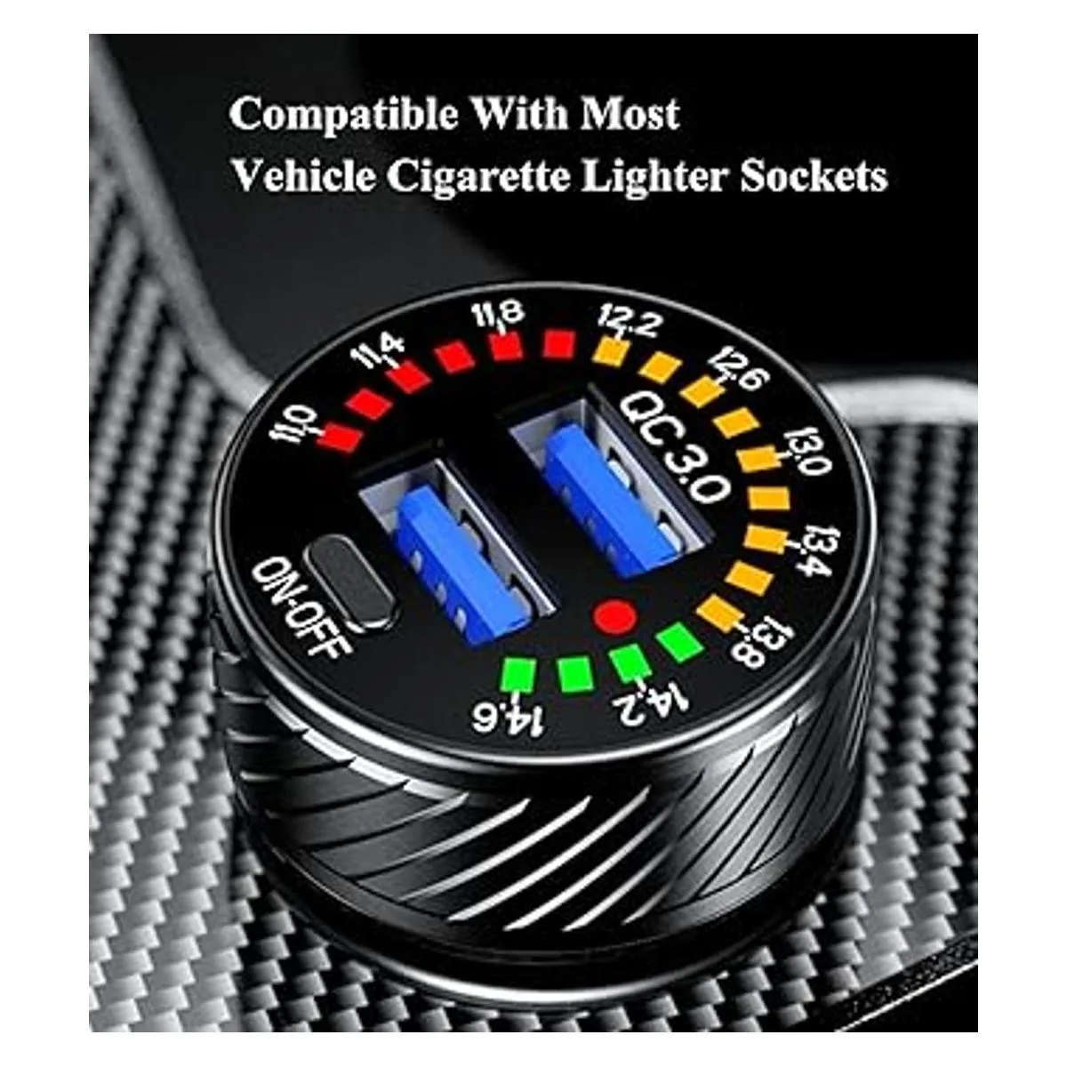 BARCOVAN Cargador de coche adaptador de cargador de coche_3