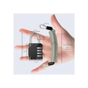 Disecu Candado de combinación de 4 dígitos impermeable_2