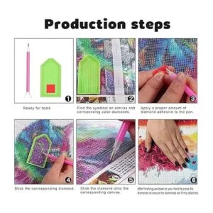 Bysincy Kits de pintura de diamantes 5D para adultos arte_7