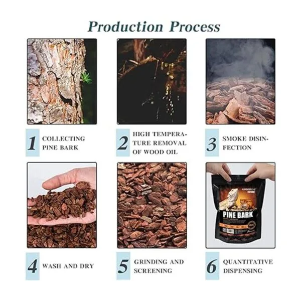 Tfwadmx Reptile Bark Bedding Snake Pine Chip Substrate_7