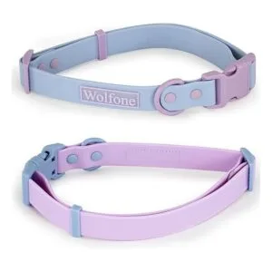 Wolfone Collar impermeable para perro con hebilla de_2
