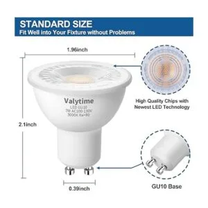 Bombillas LED GU10 de 7 W equivalente a 50 W 60 W75 W_3