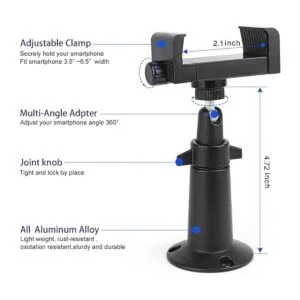 iTODOS Soporte de pared para teléfono con soporte_3