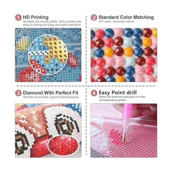 Bysincy Kits de pintura de diamantes 5D para adultos arte_5