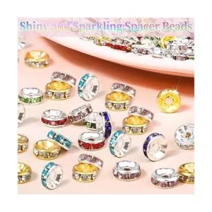 1200 cuentas espaciadoras Rondelle para la fabricación de_4