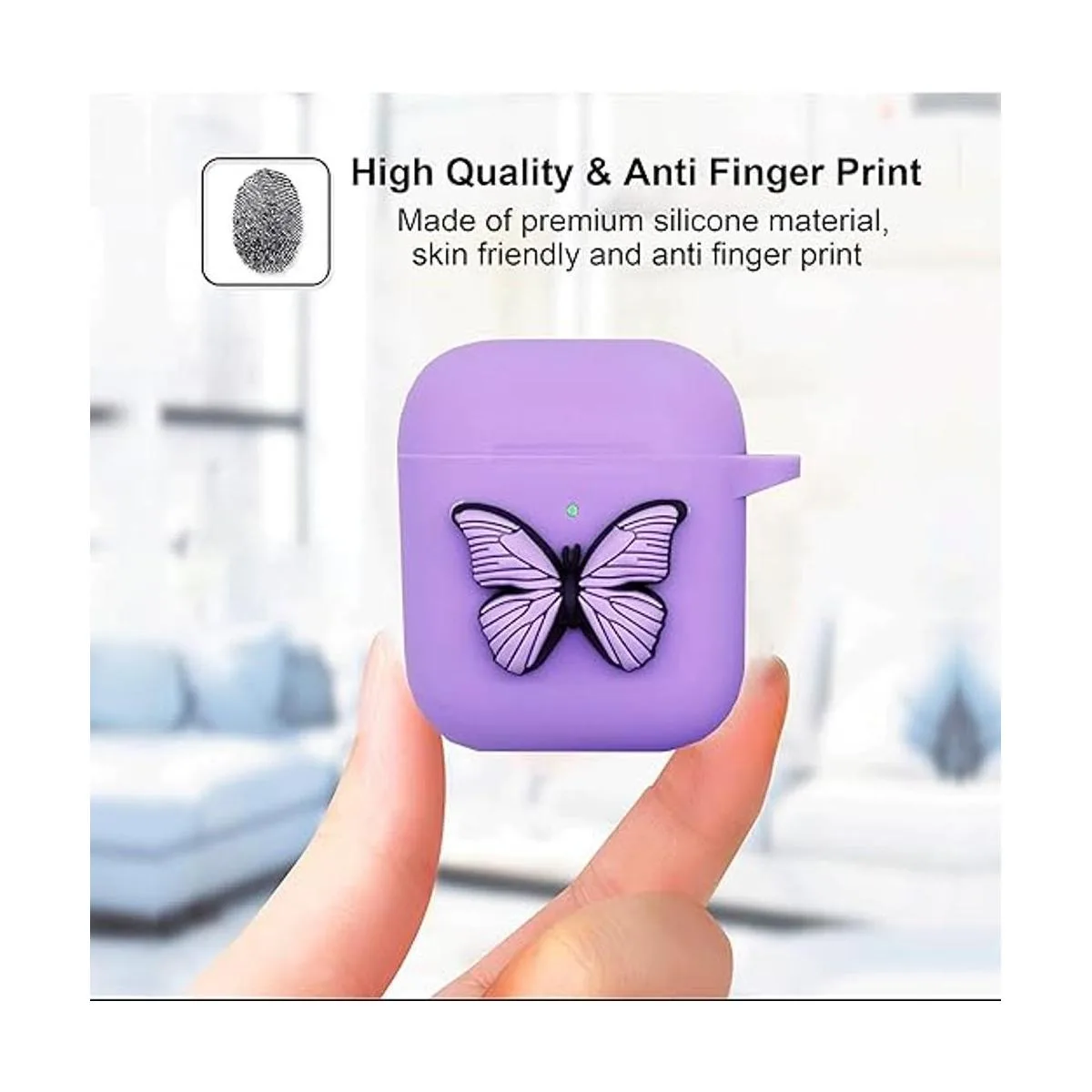 Funda compatible con Airpods de 2 y 1 generación bonita_2