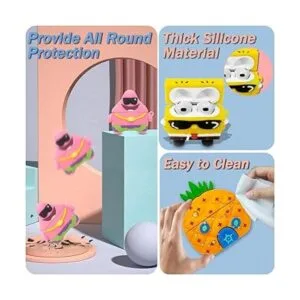 Paquete de 3 Funda divertida para AirPods de 3_4