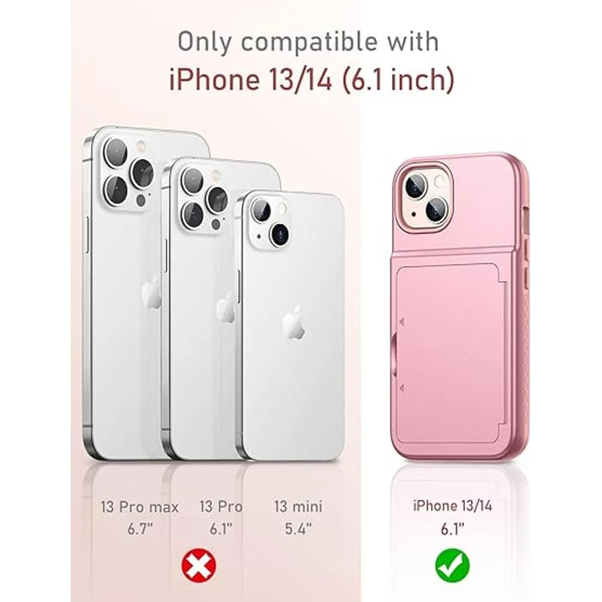 WeLoveCase Funda tipo cartera para iPhone 13 con tarjetero_2