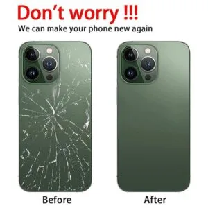 Perzework Reemplazo de vidrio trasero para iPhone 13 Pro_4