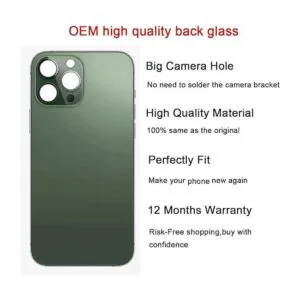 Perzework Reemplazo de vidrio trasero para iPhone 13 Pro_2