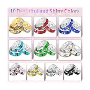 1200 cuentas espaciadoras Rondelle para la fabricación de_2