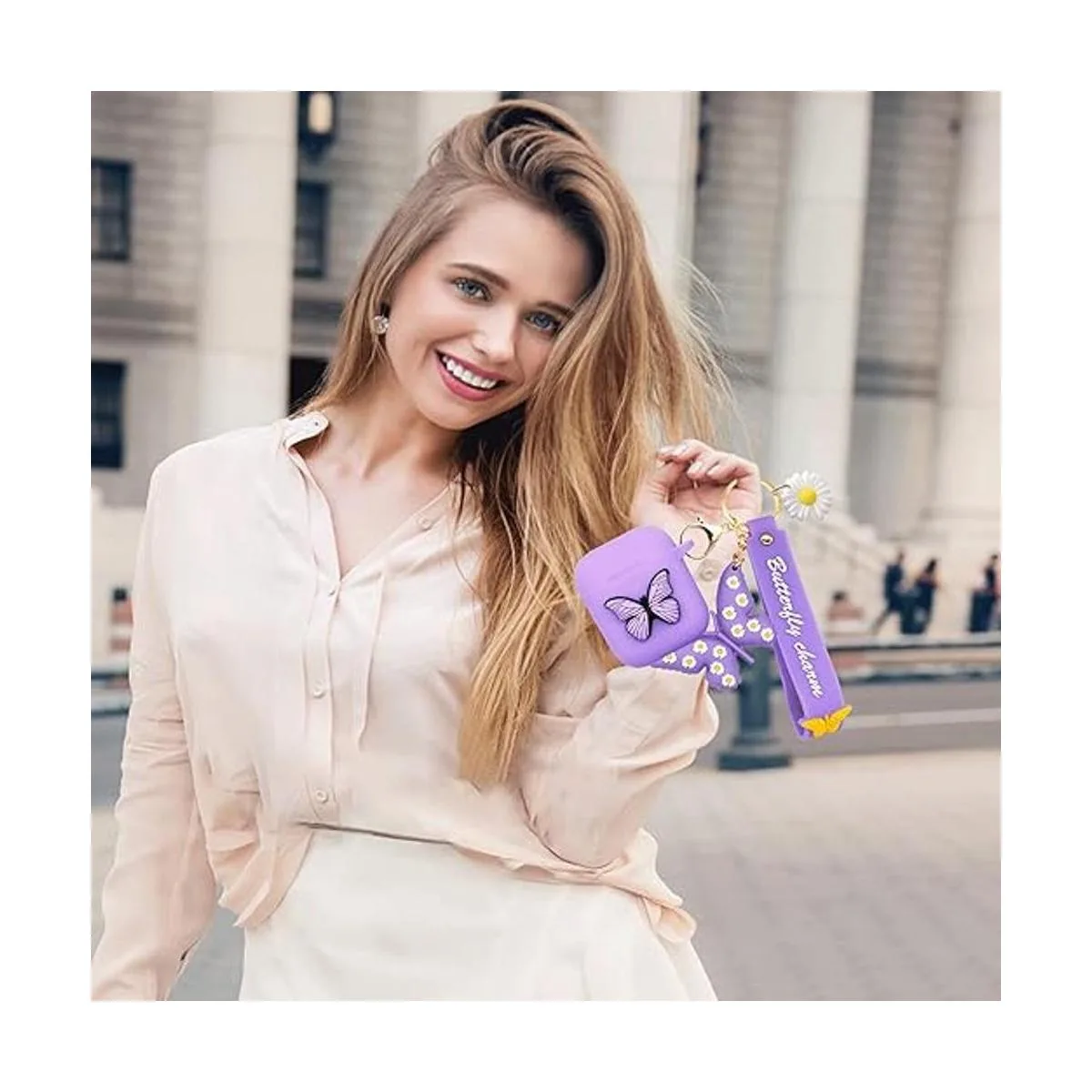 Funda compatible con Airpods de 2 y 1 generación bonita_5