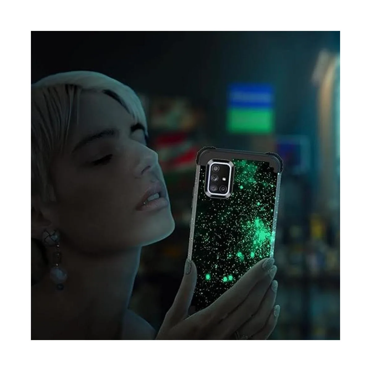 Miqala Funda para Galaxy A71 5G brillante en la_4