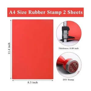 Hojas de sello de goma para máquina de grabado láser_2