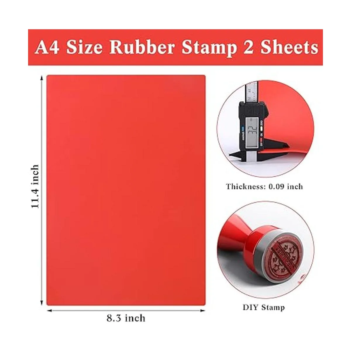 Hojas de sello de goma para máquina de grabado láser_2