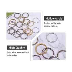 PH PandaHall 200 anillos de eslabones de aleación de 4_5