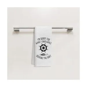 Toalla de baño decorativa con anclaje náutico I Sorry for_2